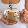 Tasse ronde en verre à double paroi